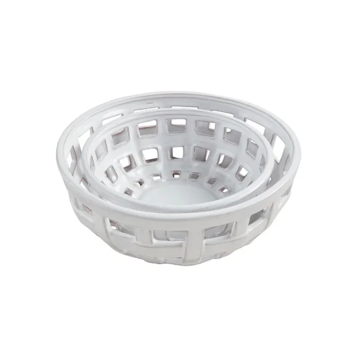Mud Pie Nested Basket Weave Bowls
