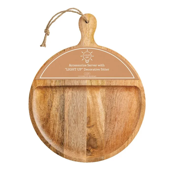 Mud Pie Round Wood Paddle Board
