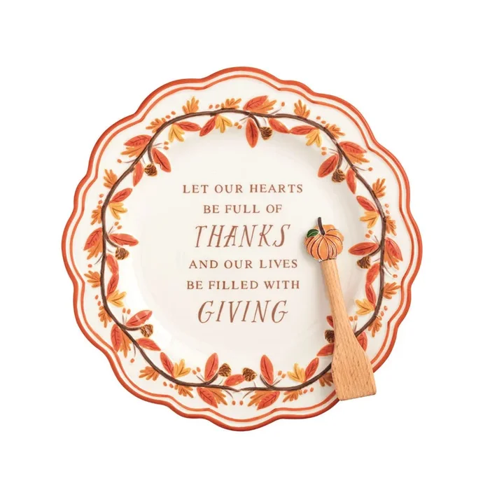 Mud Pie Thanks & Giving Platter Set