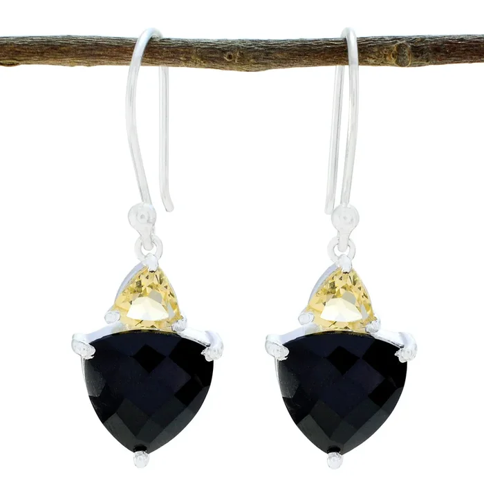 Multi Japanese Hana multiple Dangle multicolor 92.5 Silver Earring