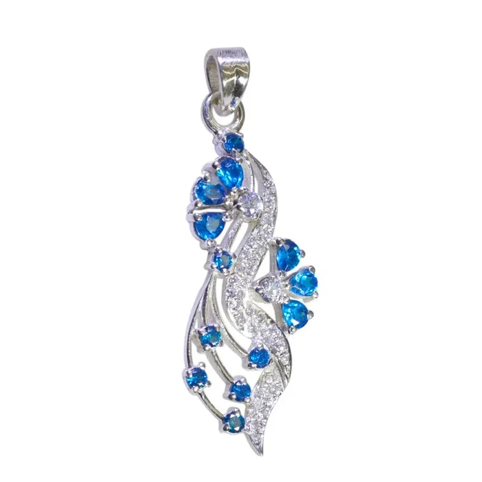 Multi Stone Essential African Sterling Silver multiple Eliza Cocktail multicolor Pendant Jewellery