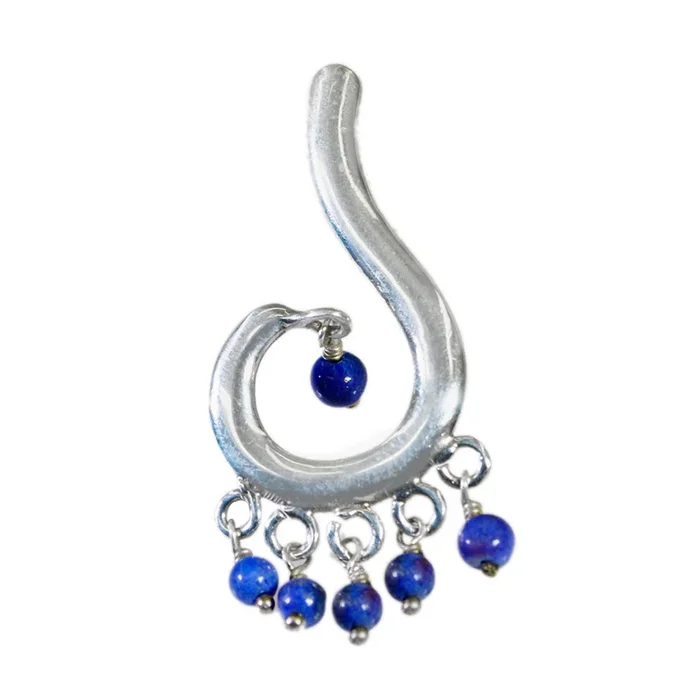 Multi Stone Featherlight Egyptian Silver multiple Giulia Graceful multicolor Pendant Jewelry