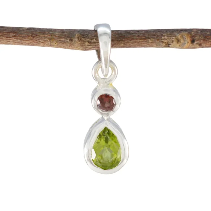 Multi Stone Minimalist Korean Silver Toi et Moi Yuuna Modern multicolor Pendant Jewelry