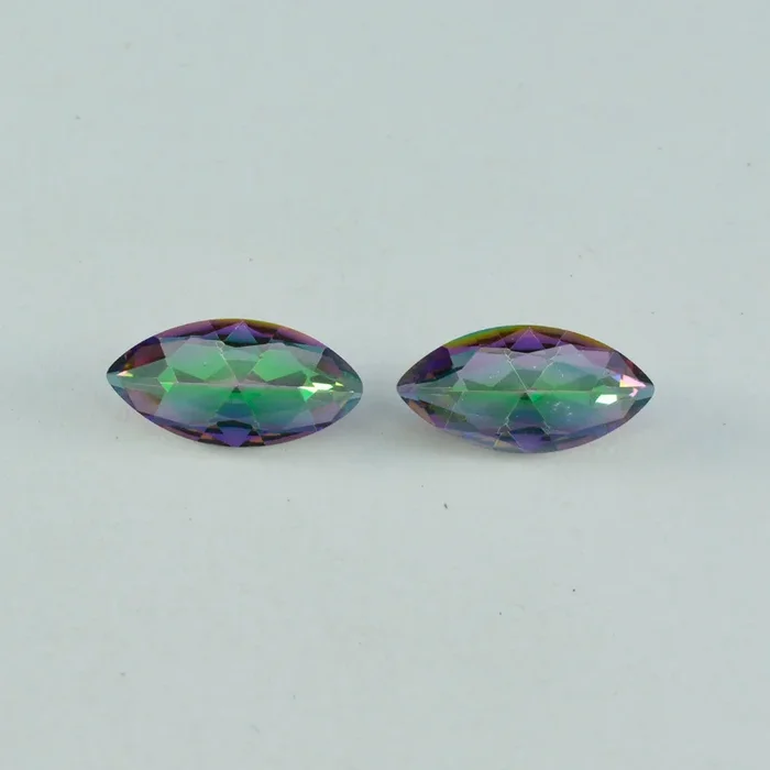 Mystic Quartz 1PC Chunky 10×20 MM Marquise Faceted Multicolor Fine Semi Precious Loose Gemstone