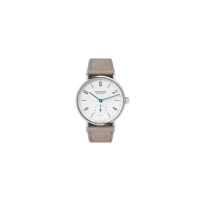 Nomos Tangente 33 mechanical beige leather watch 122, watch – Lepage