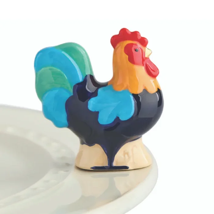 Nora Fleming Cock A Doodle Doo! Mini **RETIRED**