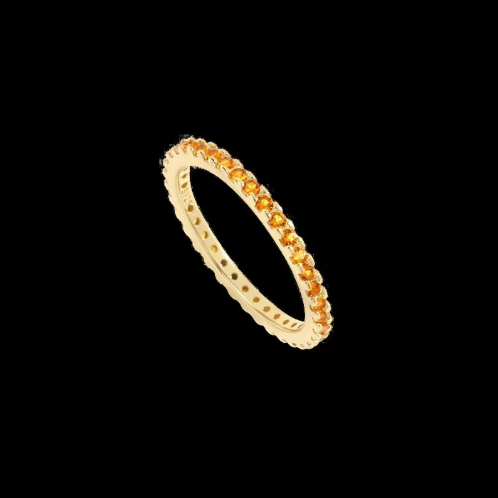 November Birthstone Eternity Stacking Ring