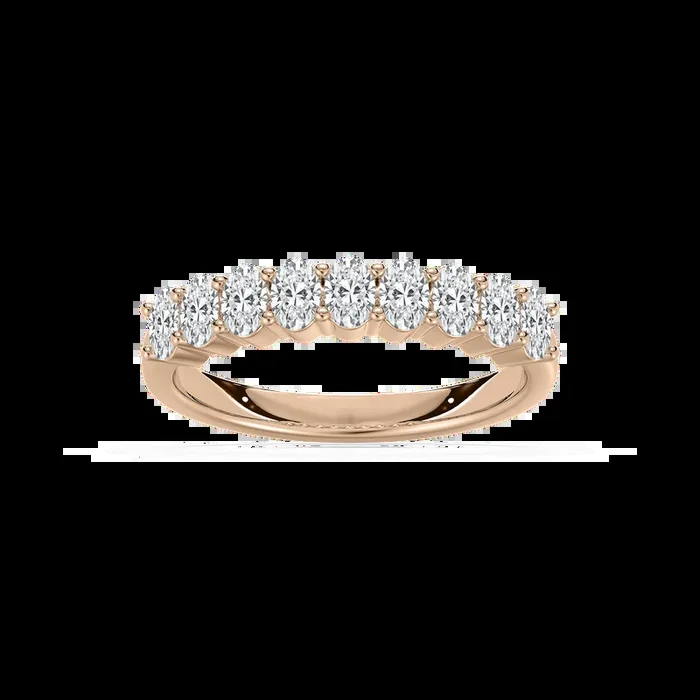 Octavia 7/8 ctw Oval Lab Grown Diamond Nine Stone Anniversary Band