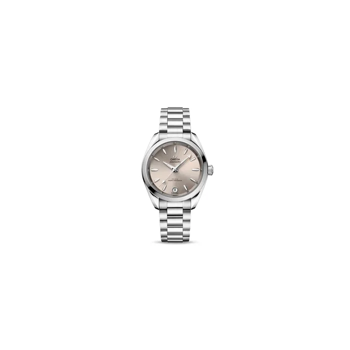 Omega Aqua Terra 150m sandstone dial steel bracelet 34 mm – Lepage