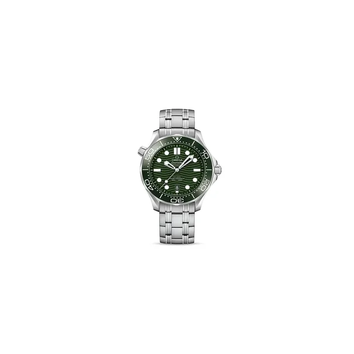 Omega Seamaster Diver 300m watch green dial steel bracelet – Lepage