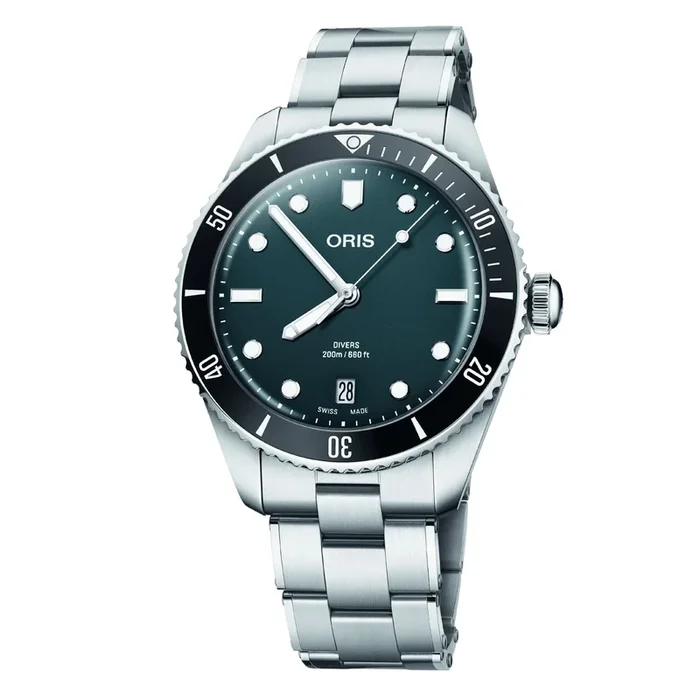Oris Divers Date 39 mm Blue 01 733 7795 4055-Set – Lepage