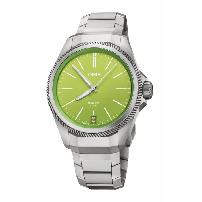 Oris Propilot X Kermit Edition 39mm Automatic Titanium Watch