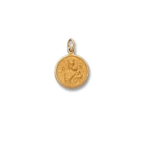 Our Lady of Perpetual Help 14K Yellow Beaded – Solid