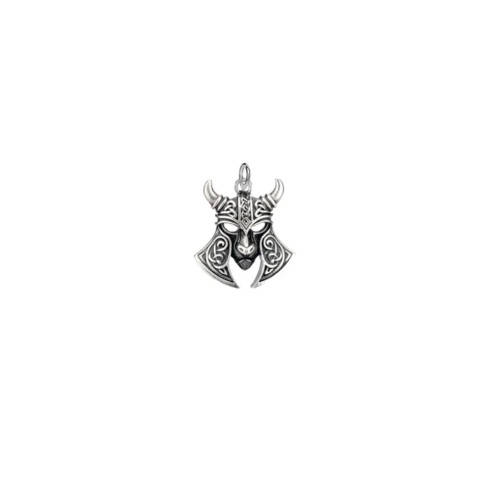 Oxidized Silver Viking Helmet Charm
