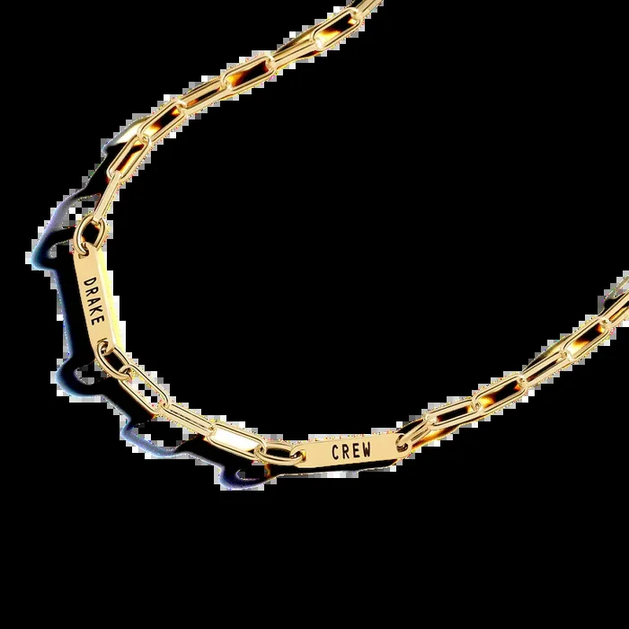 Paperclip Necklace With Personalized Names