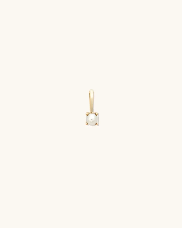 Pearl Birthstone Charm