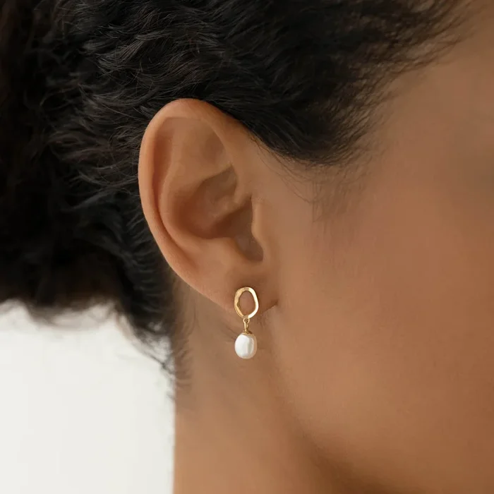 Pearl Drop Earrings 14k Gold – Marlowe
