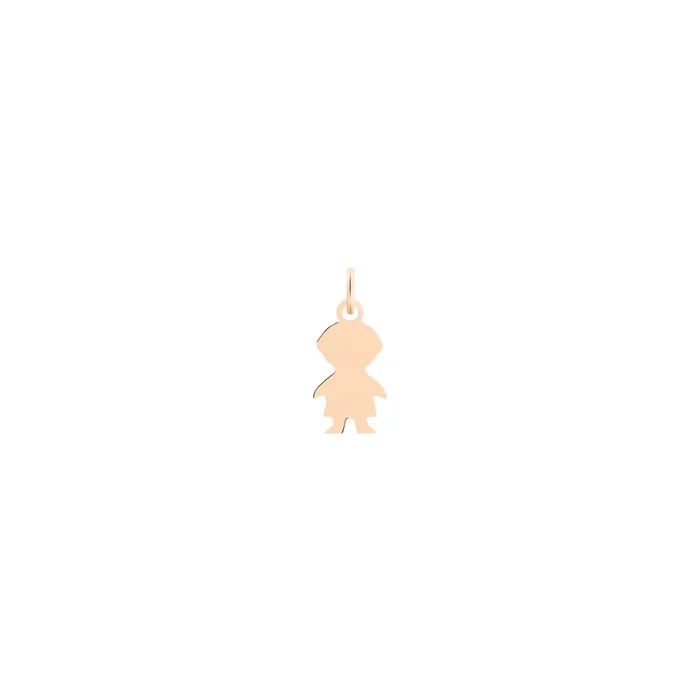 Pendentif Ginette NY Mini boy charm en or rose – Lepage