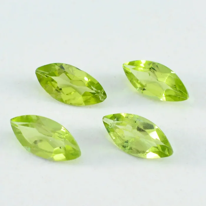 Peridot 1PC Chunky 10×20 MM Marquise Faceted Green Polished Semi Precious Loose Gemstones