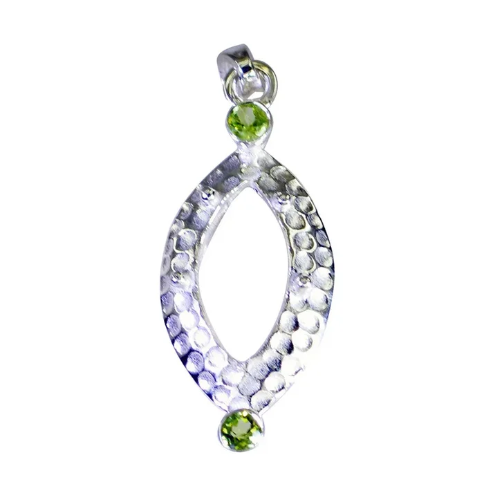 Peridot Featherlight Turkish Sterling Silver Toi et Moi Grace Fairytale Green Pendant Jewellery