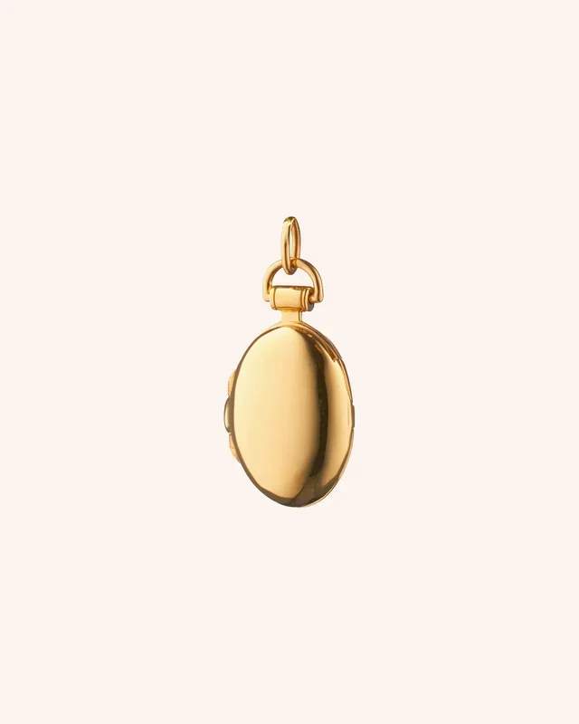 Petite “Anna” 18K Gold Locket Charm