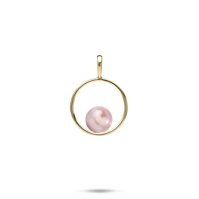 Pick A Pearl Circle of Life Pendant in Gold – 21mm