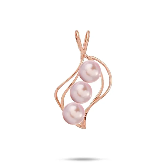 Pick A Pearl Waterfall Pendant in Rose Gold – 22mm