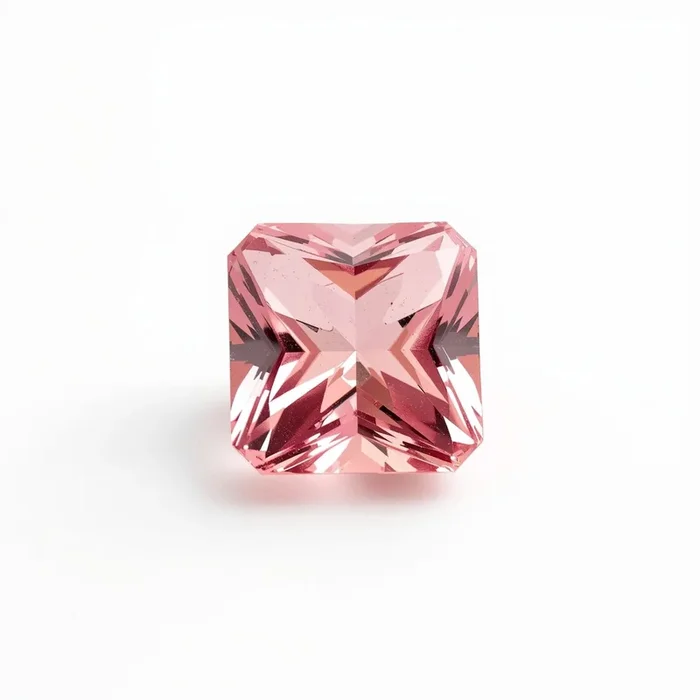 Pink Tourmaline 1PC Small 7×7 MM Square Faceted Pink Splendid Semi Precious Gems