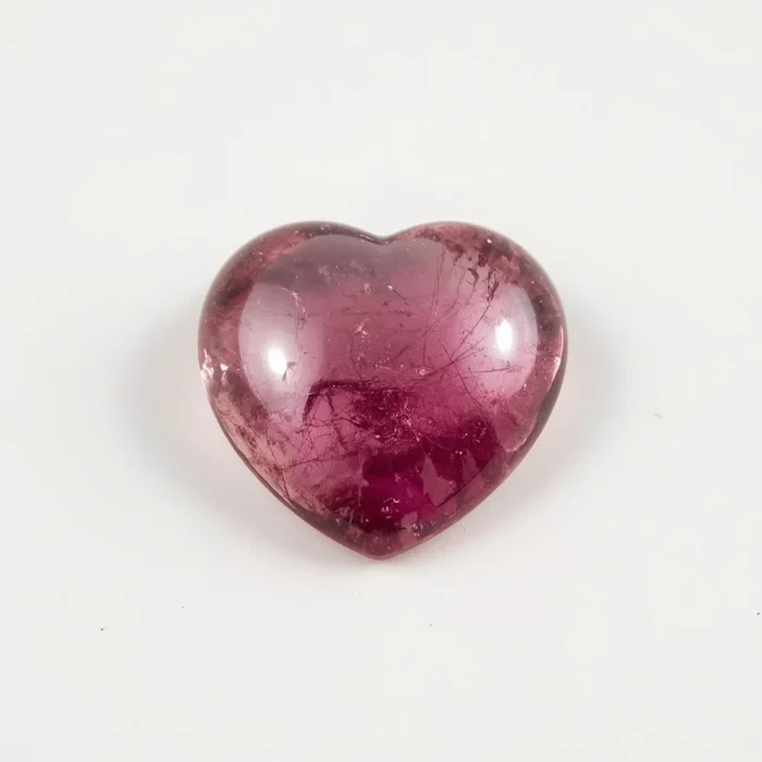 Pink Tourmaline 1PC Small 8×8 MM Heart Cabochon Pink Fiery semi Precious Loose Gemstone