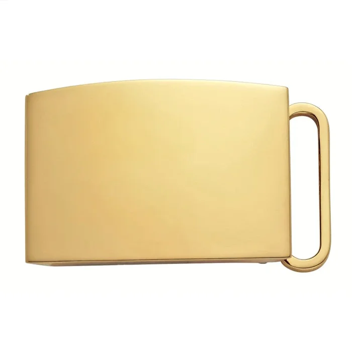 Plain Gold-Plated Belt Buckle 1-1/8″