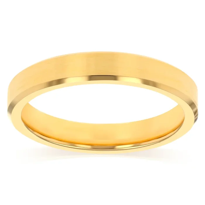 Polished Rose Gold Stainless Steel Ring