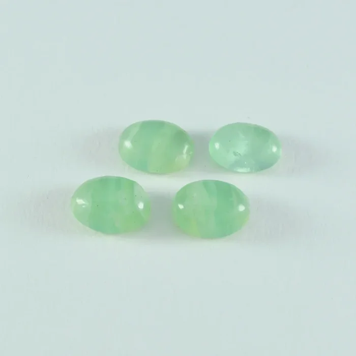 Prehnite 1PC Medium 8×10 MM Oval Cabochon Green Superior semi Precious Semi Precious Gemstone