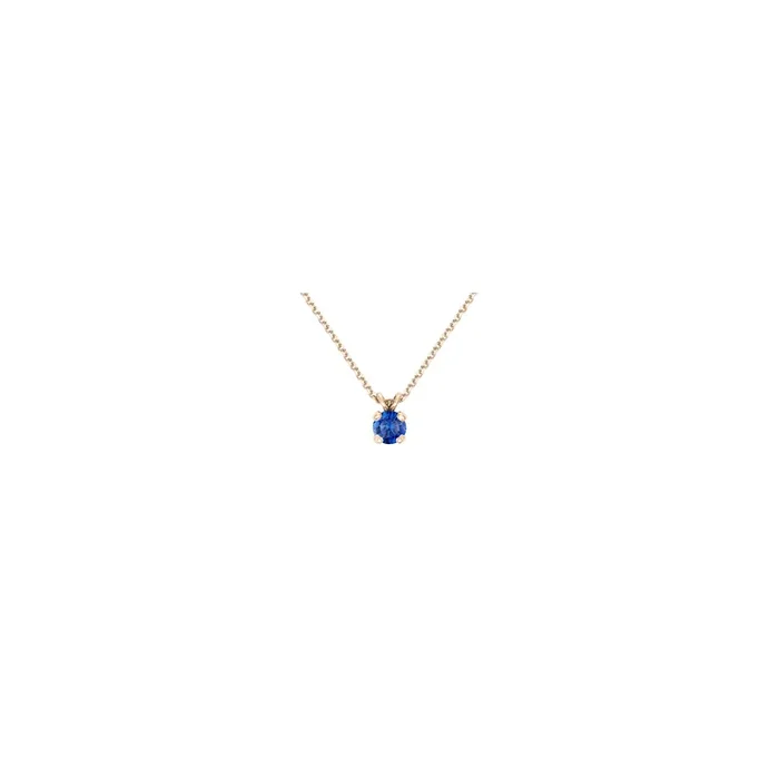 Présage necklace in rose gold and sapphire | LEPAGE