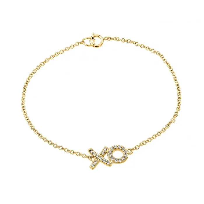 Pulsera XO CZ chapada en oro de plata 925 – BGB00190GP