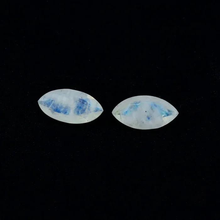 Rainbow Moonstone 1PC Chunky 10×20 MM Marquise Faceted White Shine Semi Precious Loose Gems