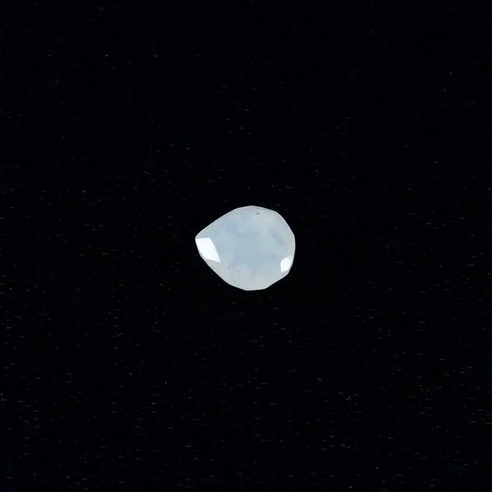 Rainbow Moonstone 1PC Medium 9×9 MM Heart Faceted White Lustrous Semi Precious Gems