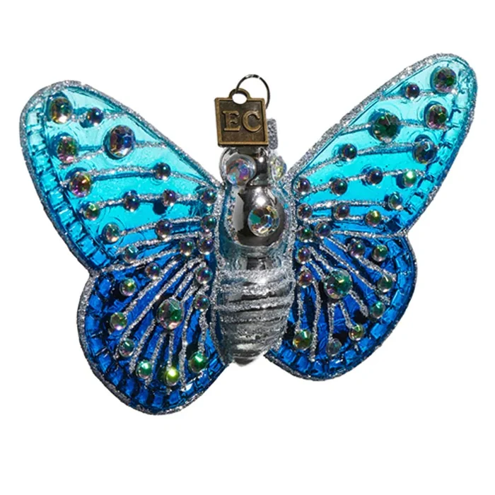 Raz Imports 4.5″ Blue Fantasy Butterfly Ornament