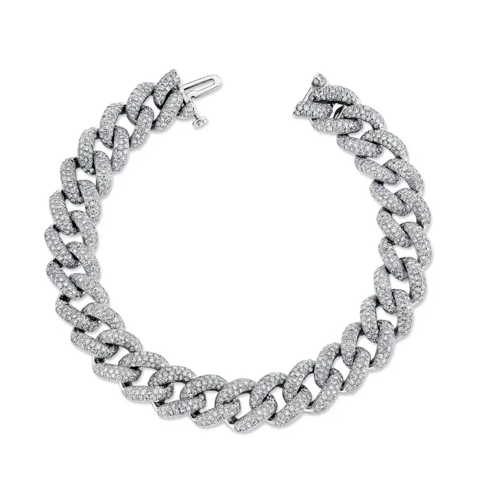 READY TO SHIP DIAMOND PAVE ESSENTIAL LINK BRACELET