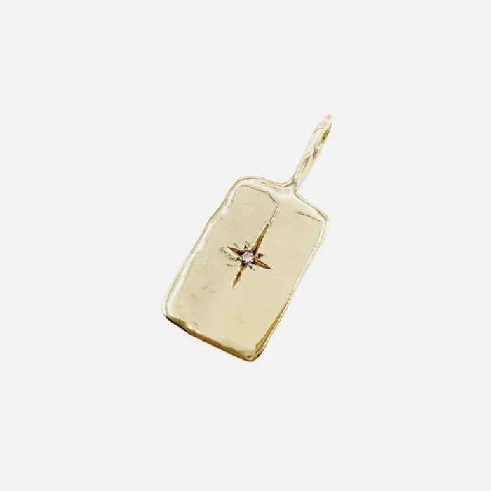 Rectangle North Star Charm