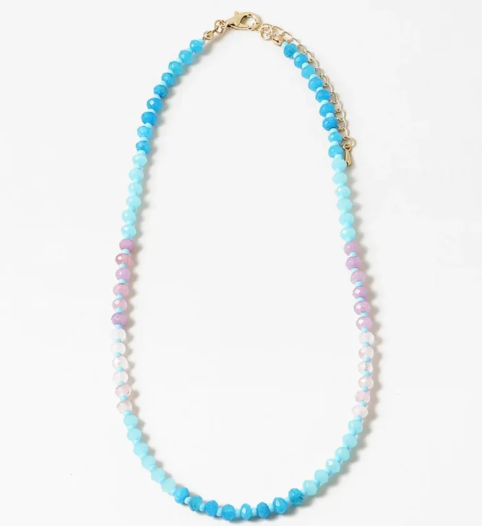 Recycled Beach Glass Isle of Palms Ocean Necklace