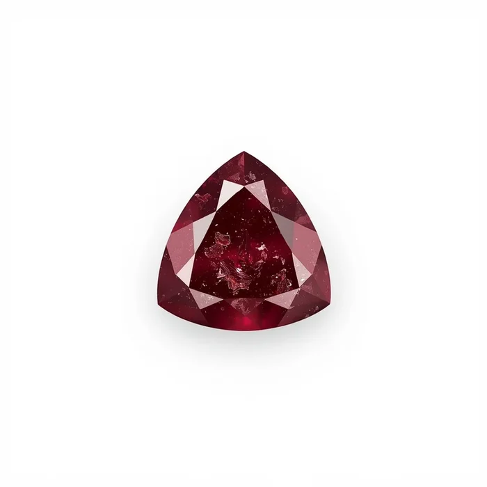 Red Jade 10PC Tiny 5×5 MM Triangle Faceted Red Sparkling Semi Precious Loose Gemstone