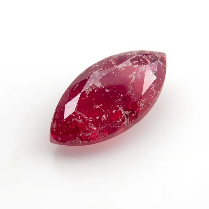 Red Jade 1PC Chunky 10×20 MM Marquise Faceted Red Sparkling Semi Precious Loose Gemstone