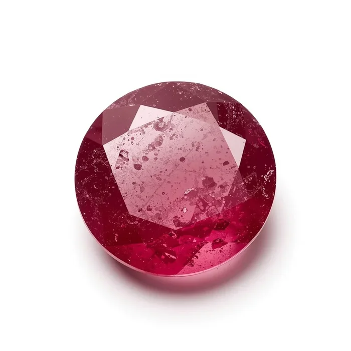 Red Jade 1PC Chunky 14×14 MM Round Faceted Red Genuine Semi Precious Loose Gemstones
