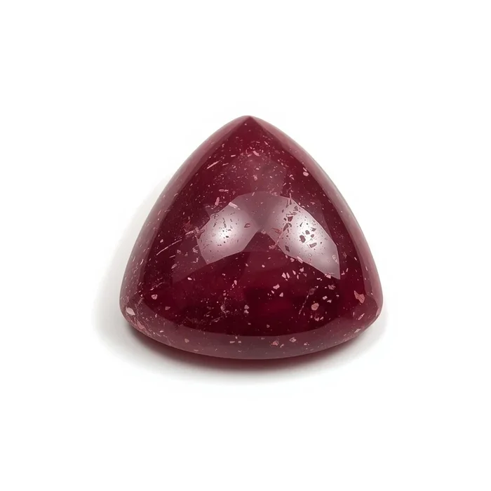 Red Jade 1PC Large 11×11 MM Triangle Cabochon Red Sparkling semi Precious Gems