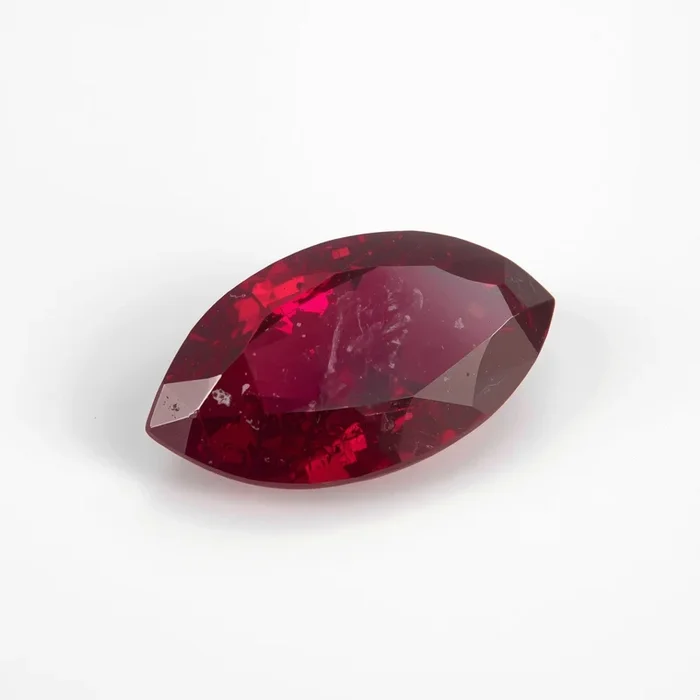 Red Jade 1PC Large 8×16 MM Marquise Faceted Red Brilliant Semi Precious Loose Gems