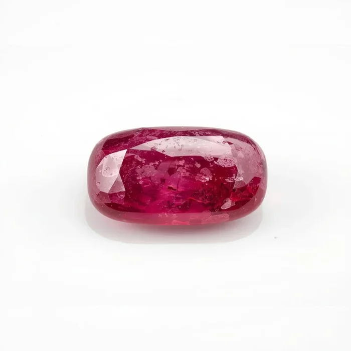Red Jade 1PC Small 5×10 MM Baguette Cabochon Red High-Quality semi Precious Loose Gemstones