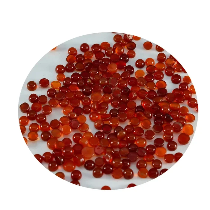 Red Onyx 10PC Tiny 3×3 MM Round Cabochon Red Genuine semi Precious Precious Gemstone