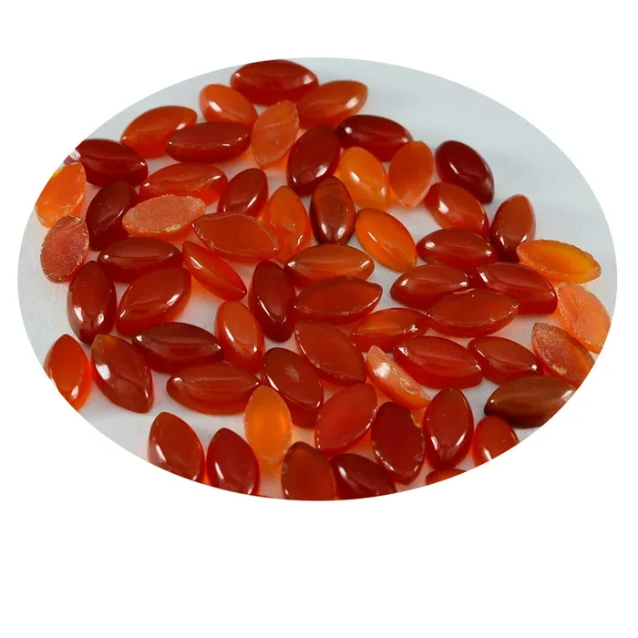 Red Onyx 10PC Tiny 4×8 MM Marquise Cabochon Red Splendid semi Precious Loose Gemstone
