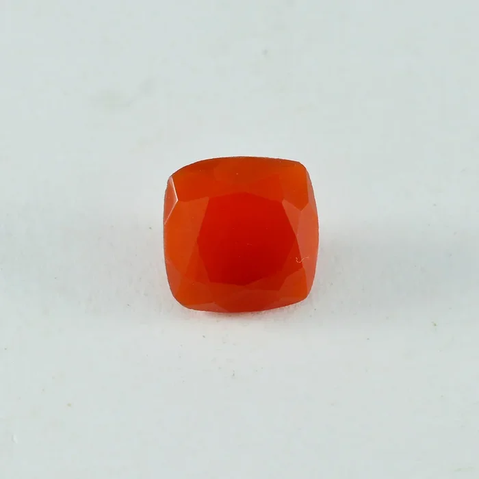 Red Onyx 1PC Chunky 16×16 MM Cushion Faceted Red Pure Semi Precious Loose Gemstones