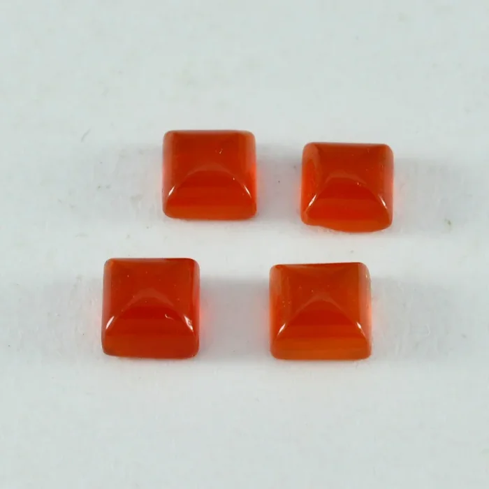 Red Onyx 1PC Large 10×10 MM Square Cabochon Red Brilliant semi Precious Precious Gemstone